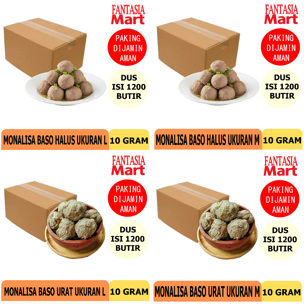 MONALISA ANEKA BASO SAPI HALAL PER DUS FANTASIA MART