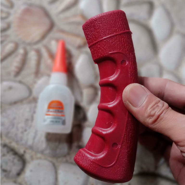 (Paket hemat )Gagang golok plus Lem/Gagang Golok Plastik/Gagang Golok Murah/Gagang Golok Anti Licin 