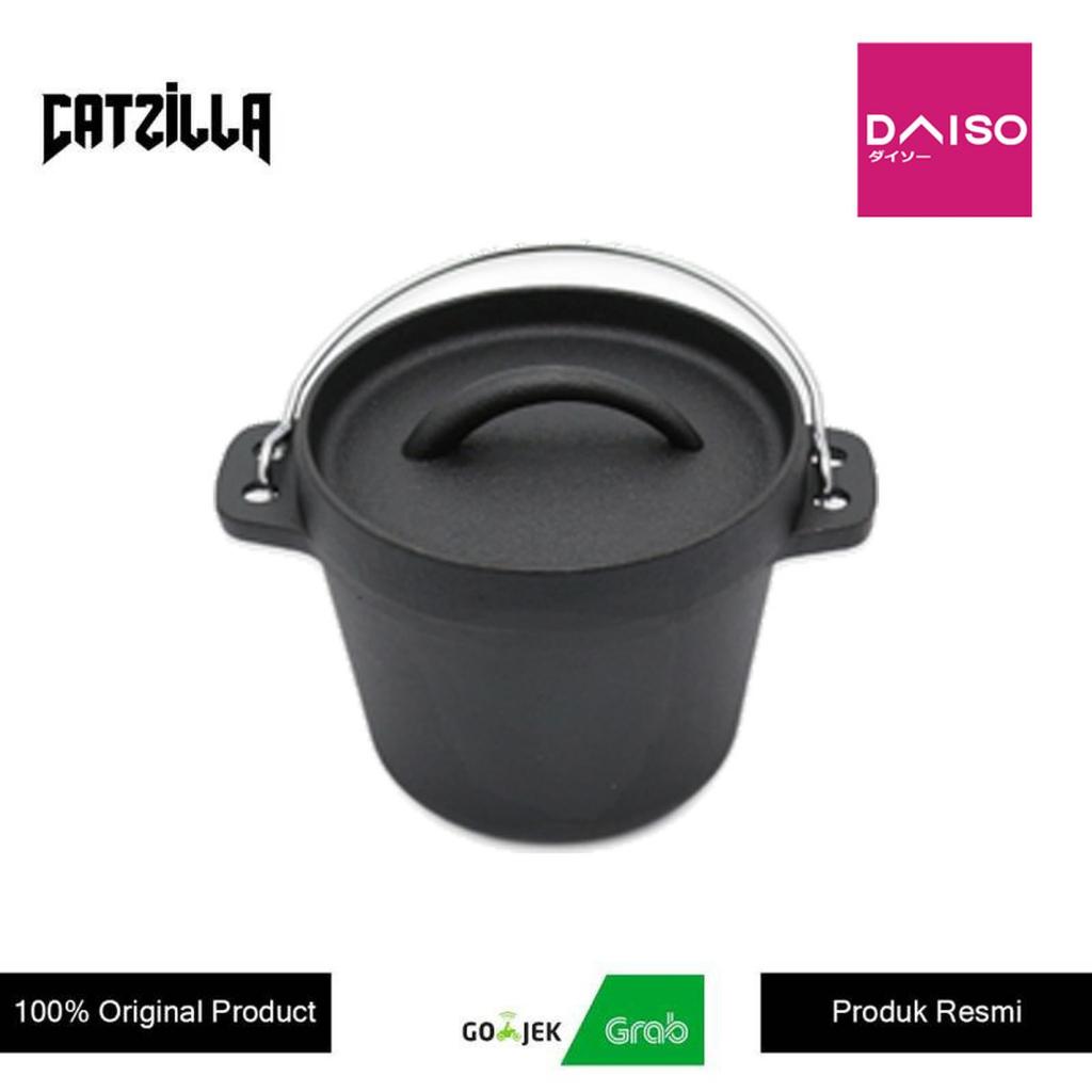 Daiso Dutch Oven Alat Masak Camping Bushcraft Warna Hitam