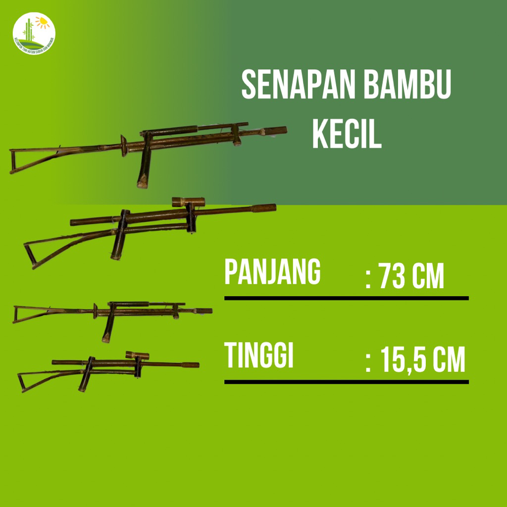 Senapan bambu kecil / senapan bambu / mainan bambu / mainan tradisional