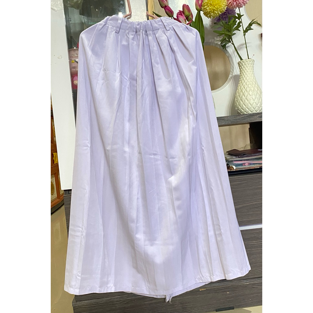Rok Rempel Sekolah Warna Putih |Preloved