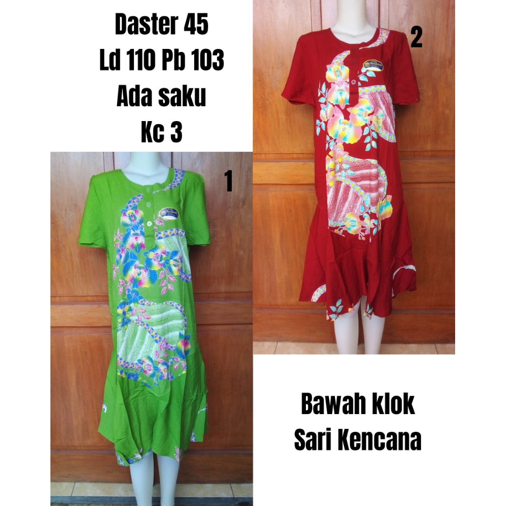 Daster Batik Sari Kencana 45 Klok