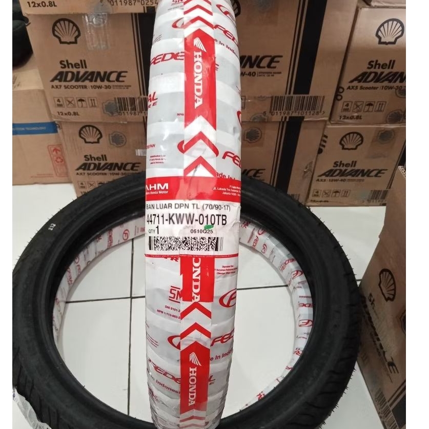 Ban Luar FEDERAL HONDA TUBLES 70/90 Ring 17 BAN DEPAN REVO SUPRA X 125 BLADE ORIGINAL