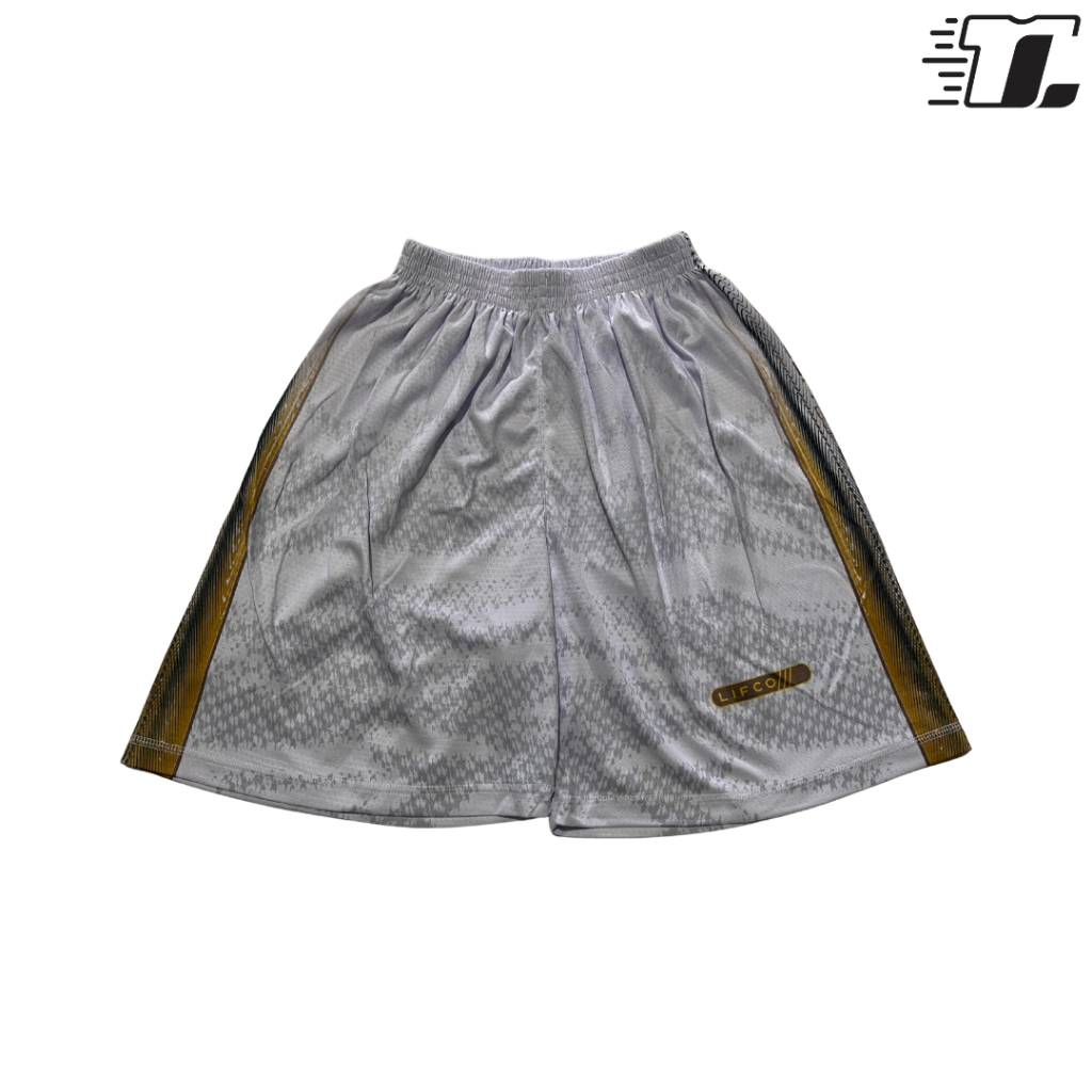 Celana Voli Pria Original Lifco Crofle Ash Gold| Fullprint Celana Sport Cowok Bahan Crofle