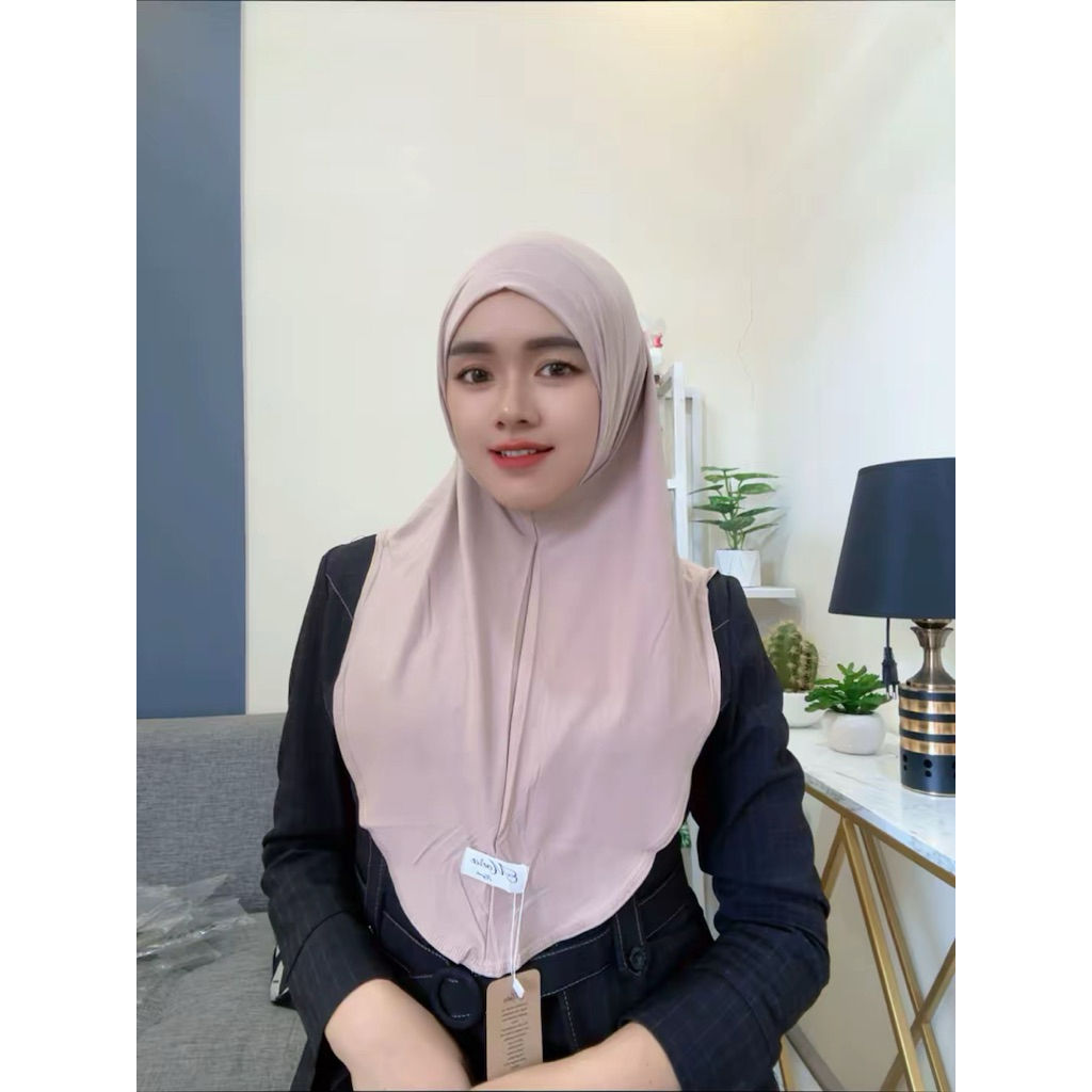 432 Hijab Instan Siria Lipat Moira Sporty Tanggung Jersey Super Ori By Bunyamin