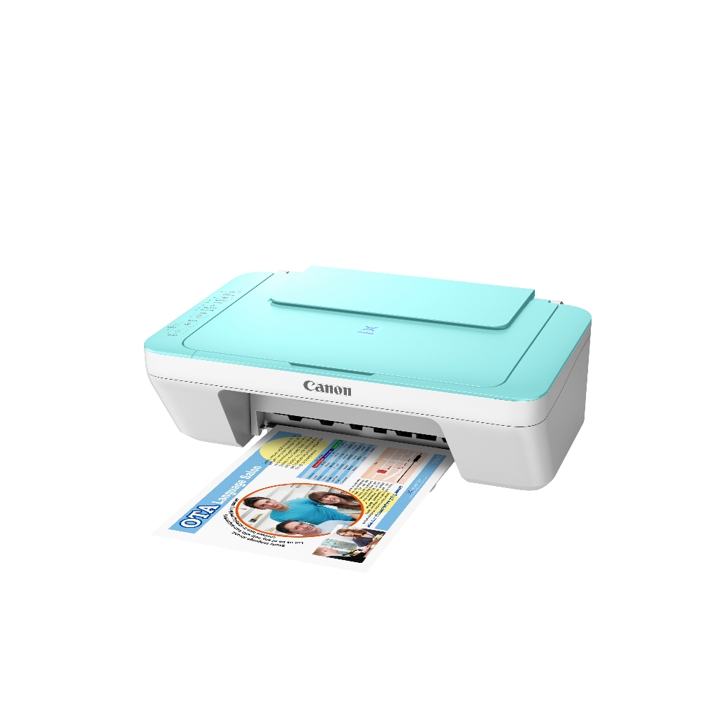 Printer Canon E470 Green – Inkjet Wifi Wireless All In One Print Scan Copy – Garansi 1 Tahun – Pengganti 2875 2876