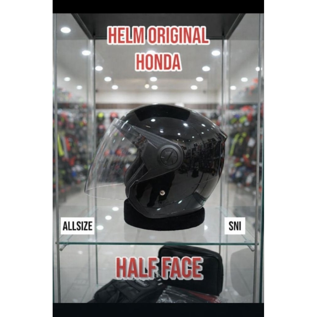 helm Honda original half face