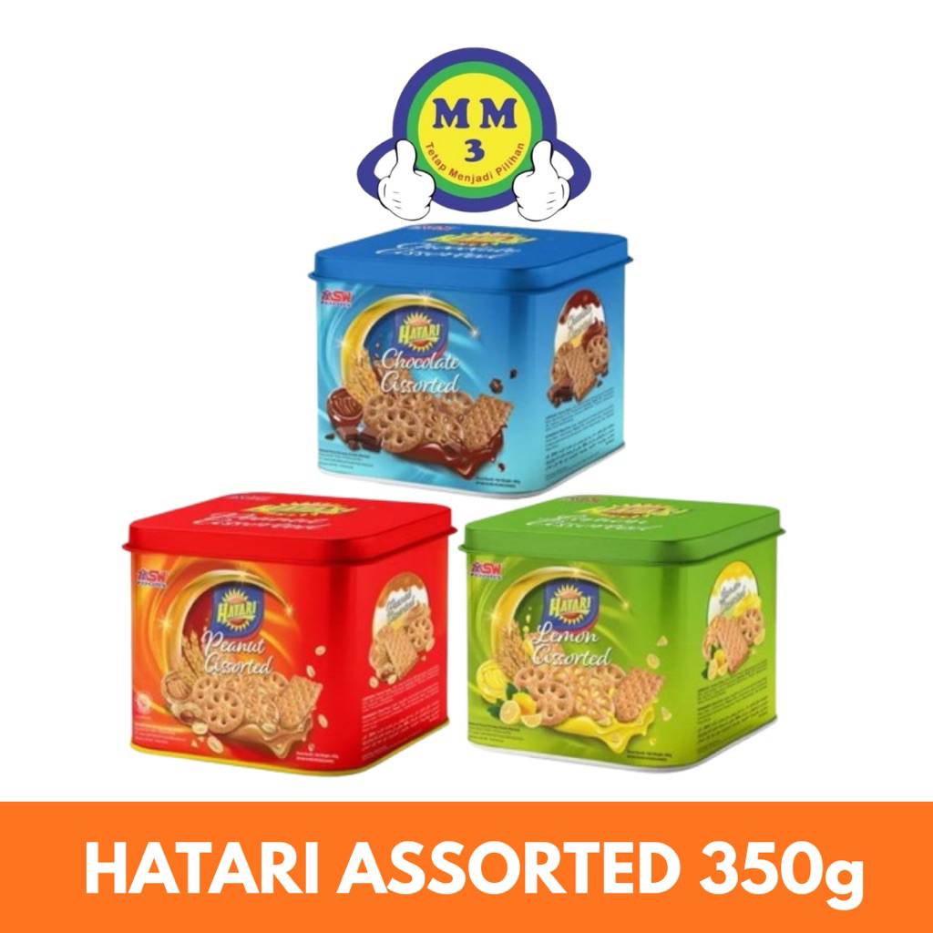 ASW HATARI BISKUIT CHOCOLATE ASSORTED 350G / HATARI BISCUITS LEMON ASSORTED 350g / HATARI PEANUT ASS