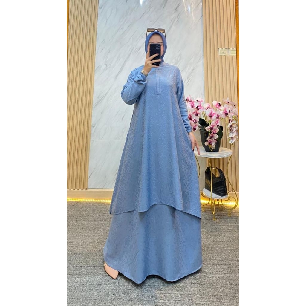 Setelan baju rok model malaysia/baju malaysia/gamis malaysia