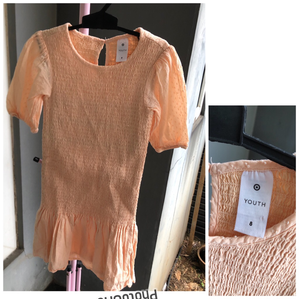 dress kerut anak target