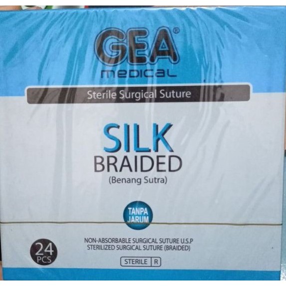 Catgut Silk Tanpa Jarum GEA - Benang Jahit SILK GEA