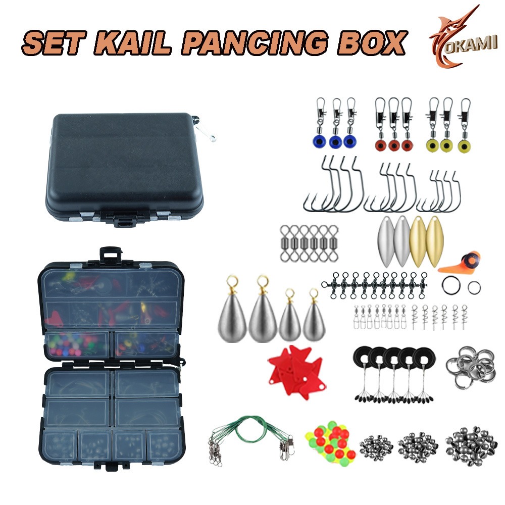 Set Kail Pancing Box Lengkap Aksesori Mancing Serbaguna - PJ187TZ5443