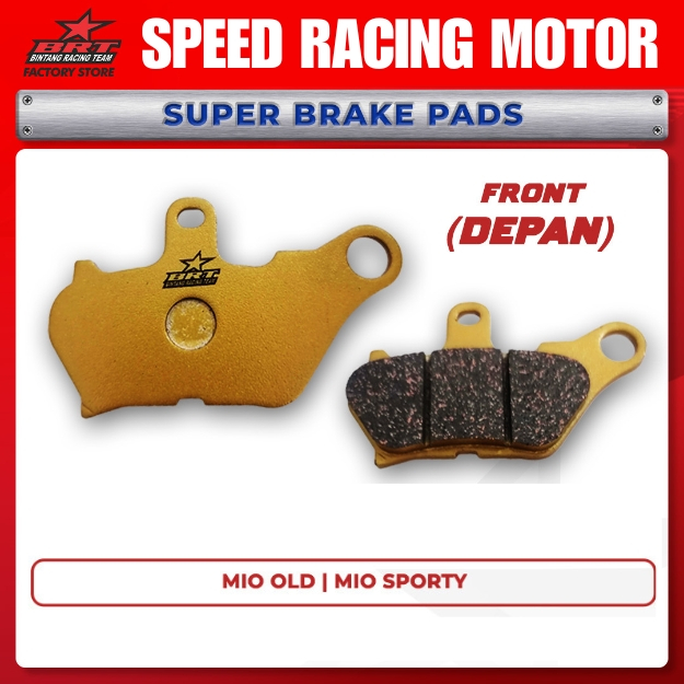 KAMPAS REM DEPAN BRT MIO Old Lama MIO Sporty MIO Soul MIO Karbu Karburator Brake Pad Front BRT MIO 5