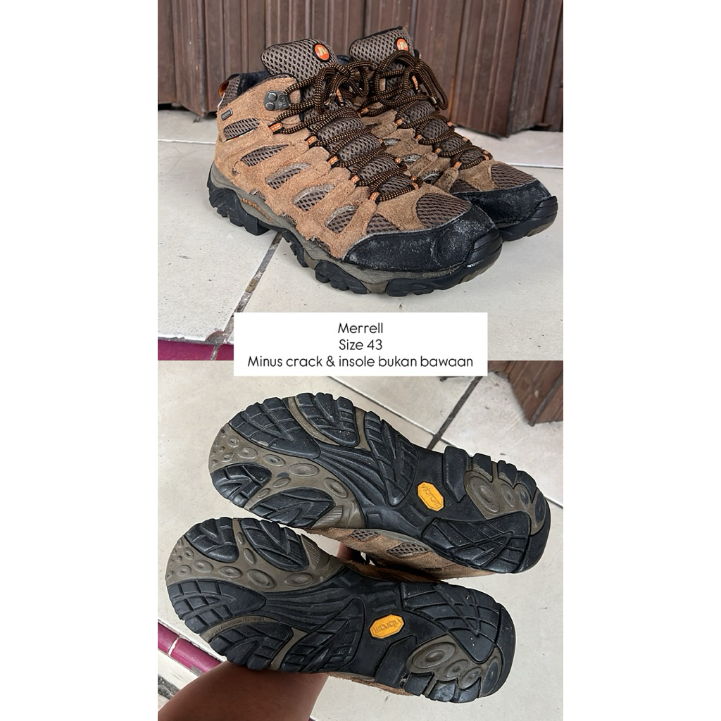 sepatu outdoor Merrell Size 43