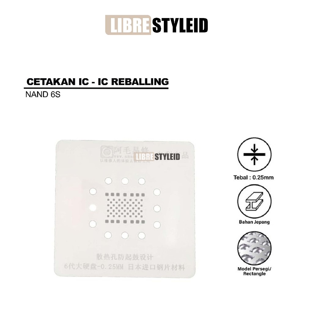 CETAKAN IC BGA AMAOE IPHONE NAND 6S - 0.25MM