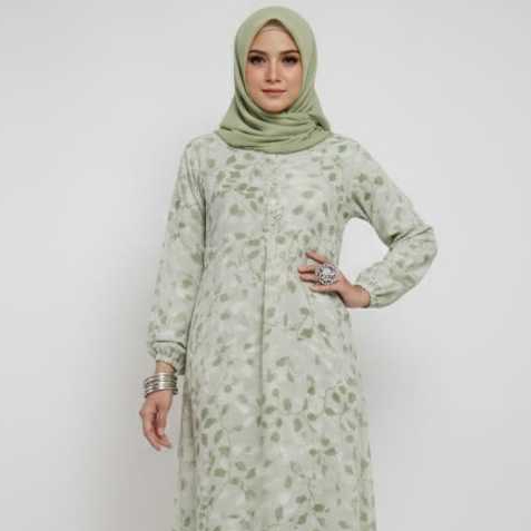 Eprise Gamis N Green - KP310C | Terusan Wanita Busana Muslim | Gaun Maxi Wanita | Dress Lebaran