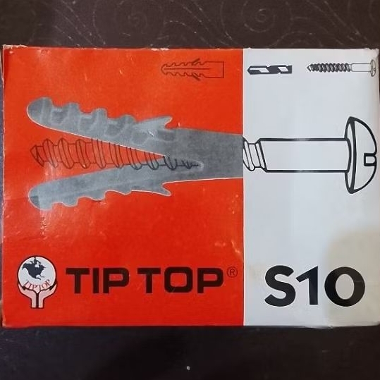 Fisher S10 TIPTOP Pengencang Skrup / Pengait Sekrup Tembok