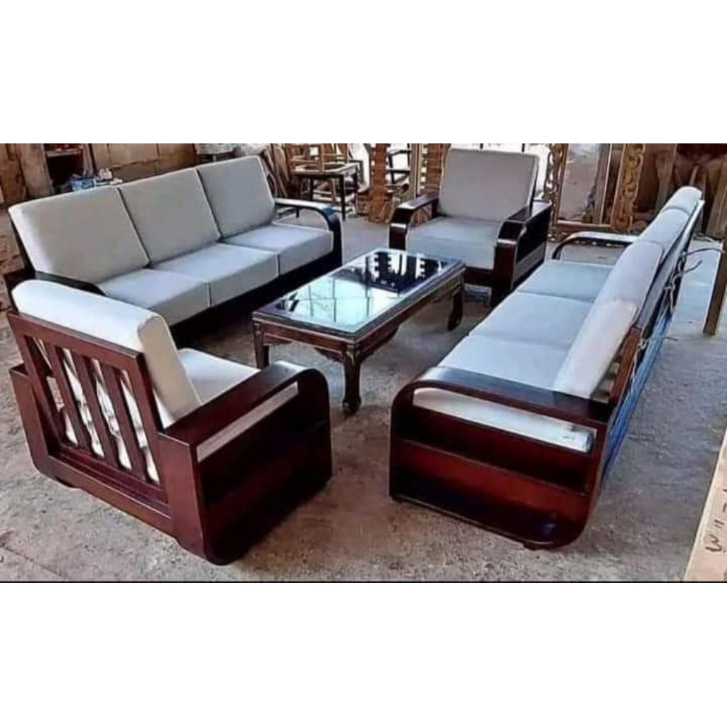 Kursi Sofa Tamu / Gratis Bantal Peluk / Bahan Kayu Jati