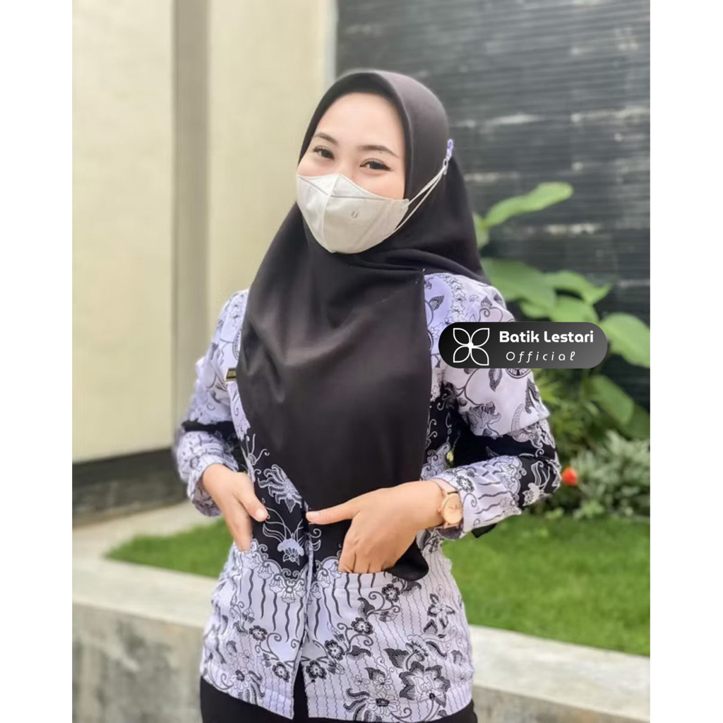 baju seragam pgri wanita model terbaru lapis furing kusuma bangsa dan gunung jati