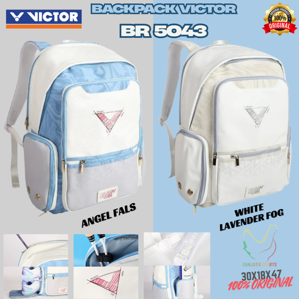 TAS VICTOR BACKPACK BADMINTON BULUTANGKIS VICTOR BR 5043 BR5043 ORIGINAL