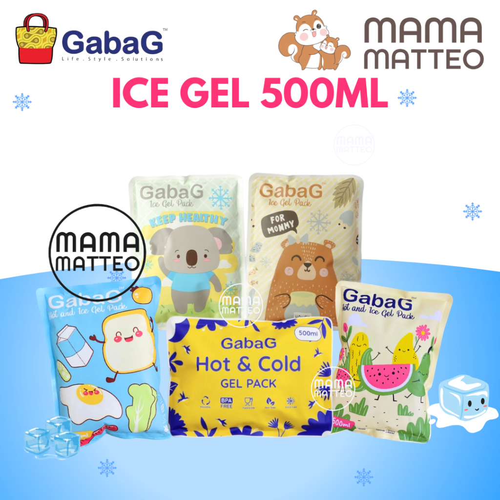 GABAG Ice Gel 500gr Cold Hot / Ice Gel Inlet / Ice Pack Pendingin ASI Motif Lucu / BANDUNG