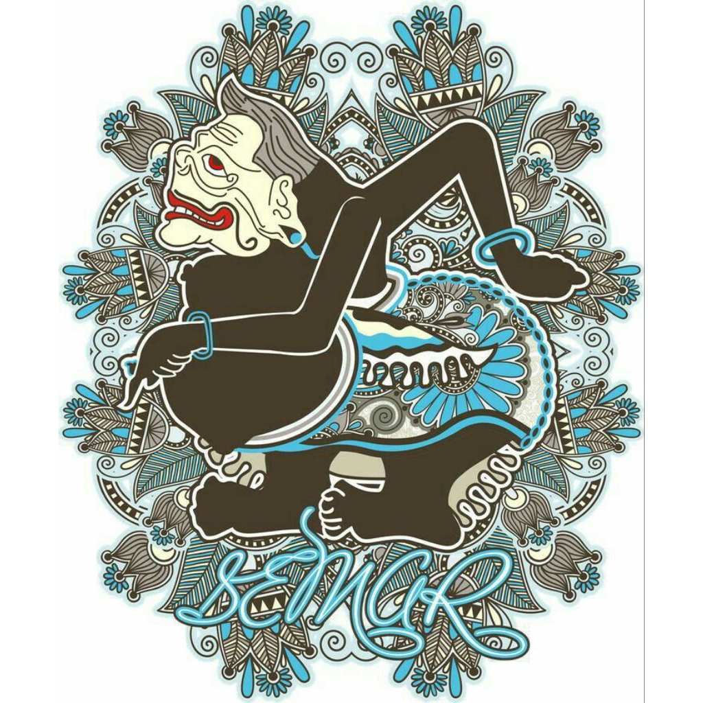 Poster Cetak Wayang Kulit Ki Semar S61, Ukuran Jumbo, Hiasan Dinding, Dekorasi Ruangan, Bisa Cod