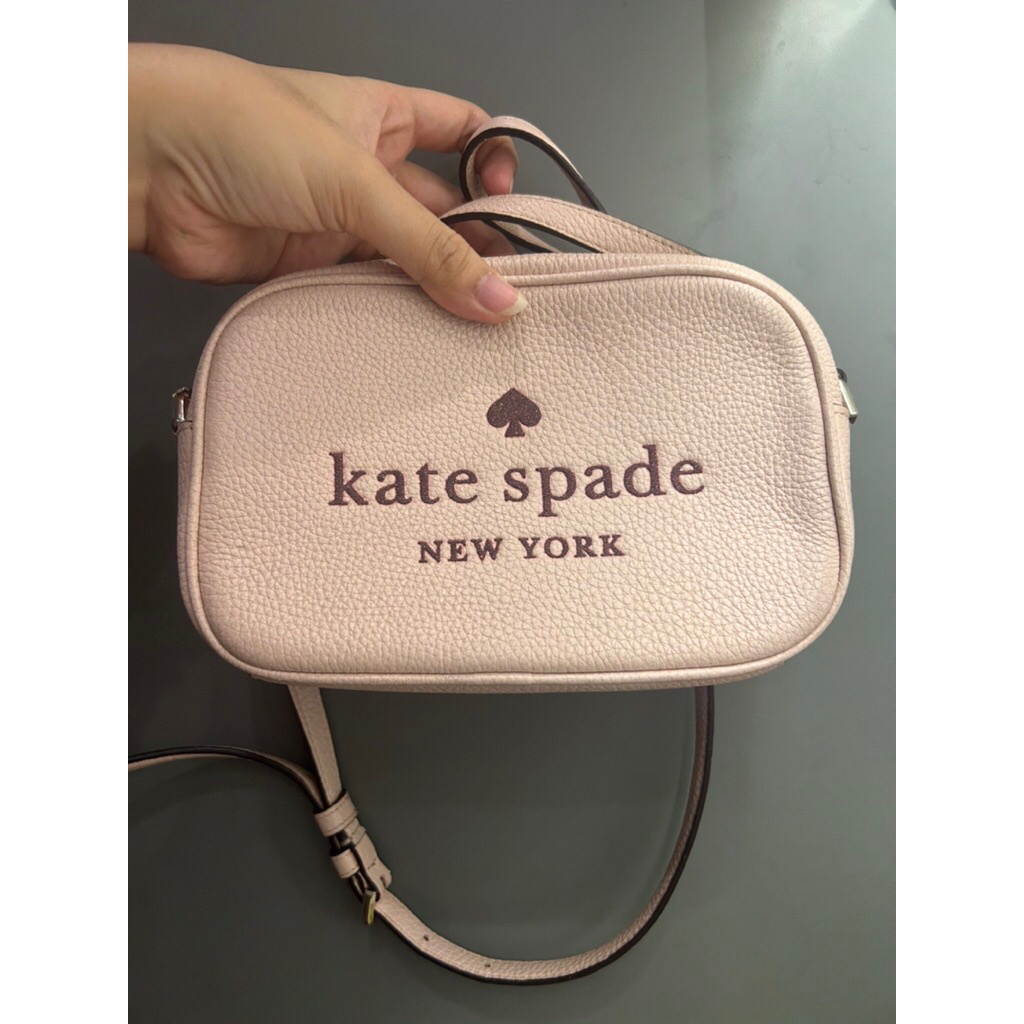 Preloved Kate Spade - Rose Smoke Glitter On Mini Camera Bag