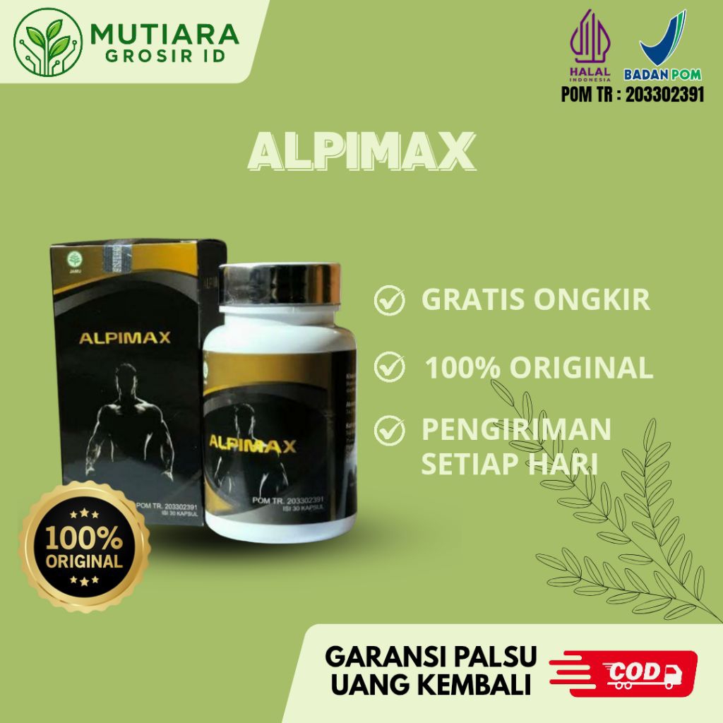 ALPIMAX 30 KAPSUL  SUPLEMEN HERBAL PRIA ORIGINAL