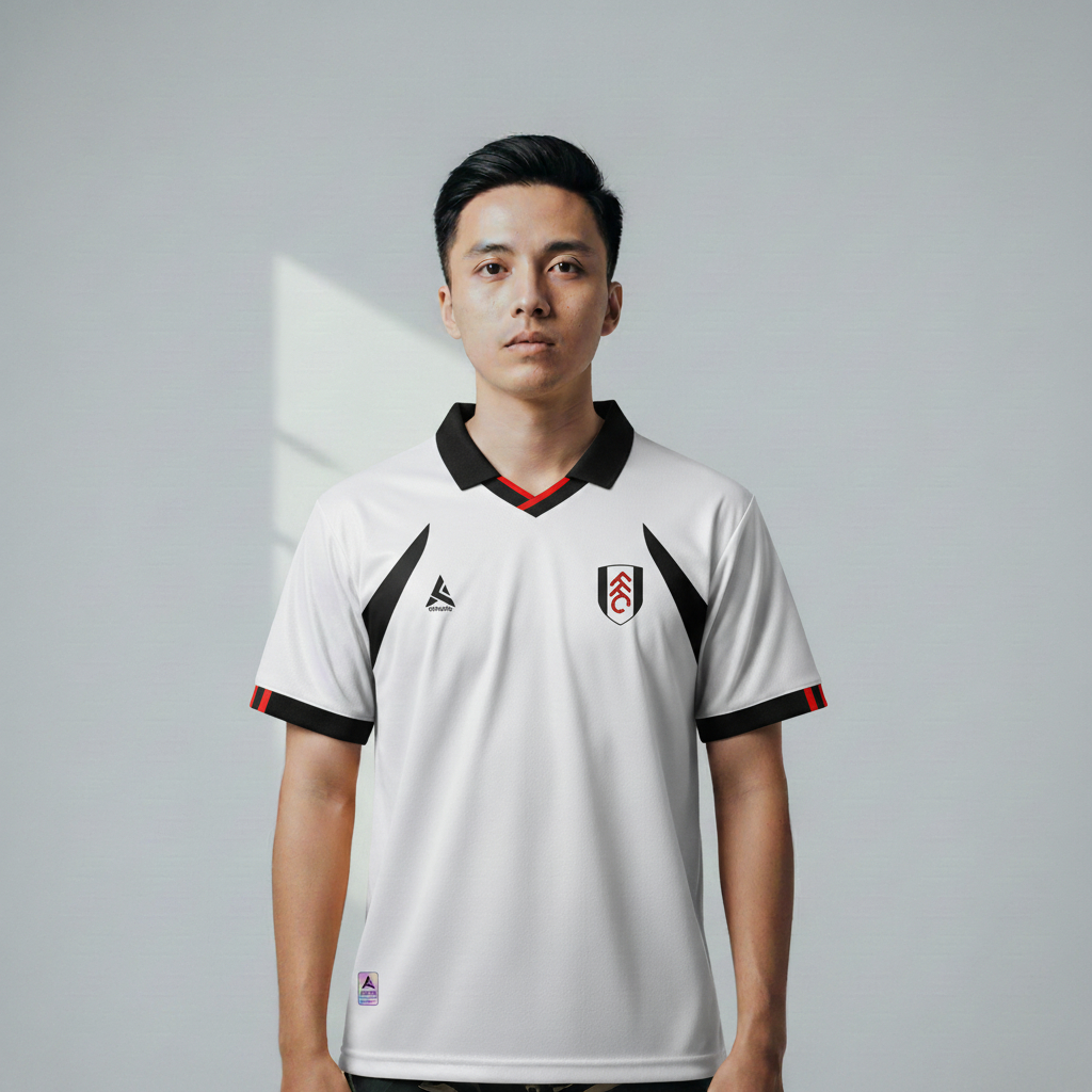 ATHLETIC SPORTWEAR - Jersey Vintage Bola Fantasy Fulham Home 2001-03 Fullprinting Casual - Atasan