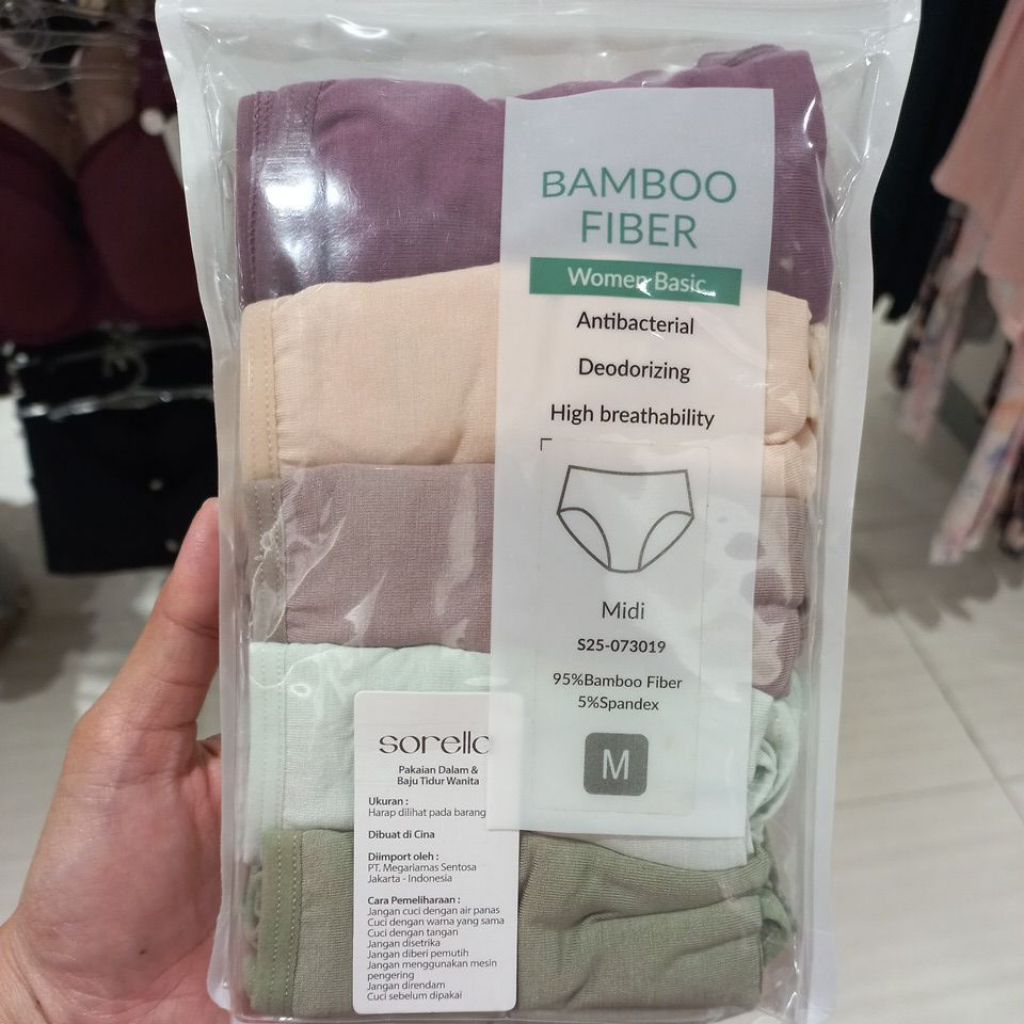 SORELLA PANTY PACK BAMBOO 73019