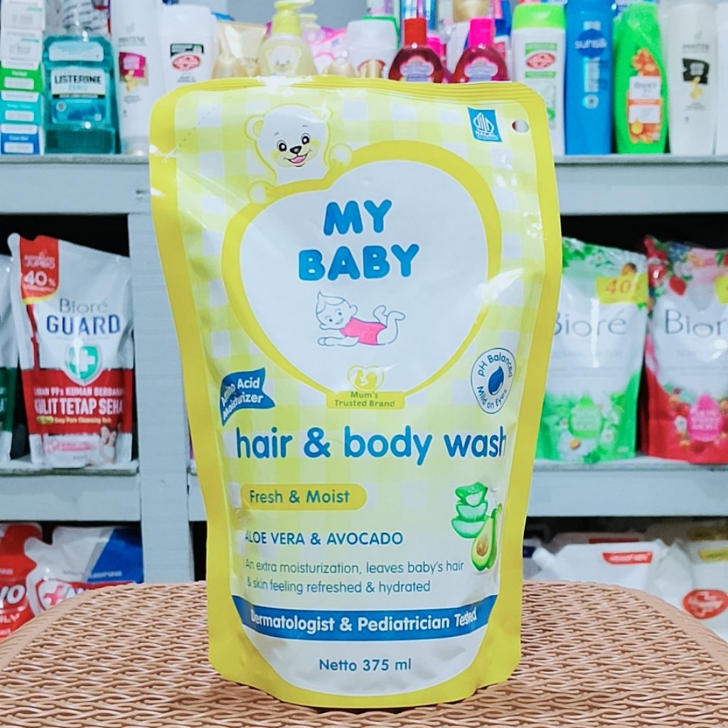 MY BABY Shampo Sabun Mandi Cair Bayi Fresh Moist 375ml