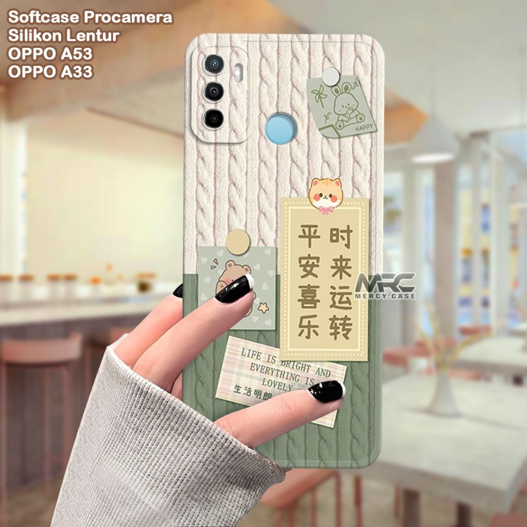 Case OPPO A53 - OPPO A33 - Casing Handphone - Karakter - Terbaru - Case - Silikon - Procamera - Soft