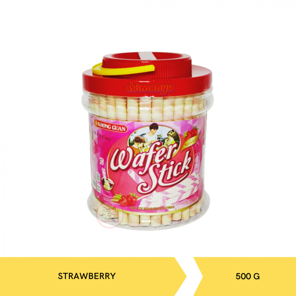 Khong Guan Wafer Stik Rasa Vanila / Strawberry 500 g
