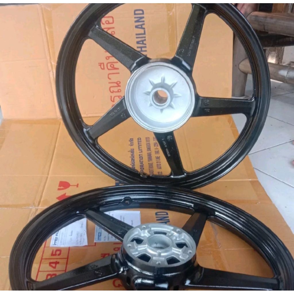 VELG/ PELEK DEPAN BELAKANG SCORPIO COPOTAN ORIGINAL RING 18/18 PNP RX KING