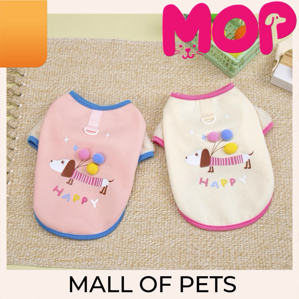 MOP / Baju Ulang Tahun Anjing Kucing / Dog Cat Birthday Clothes / Kostum Happy Baloon / Baju Sweater