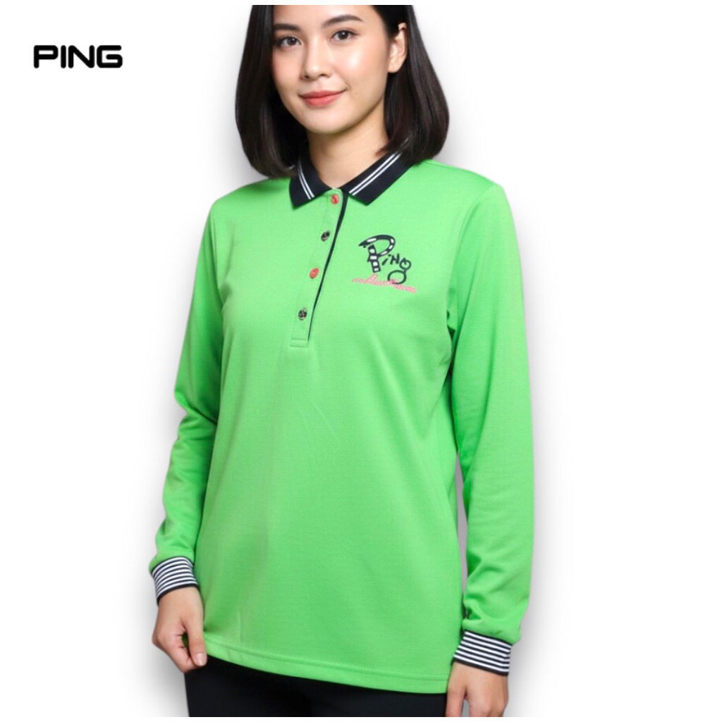 Kaos Polo Wanita PING GOLF Polo Shirt Dry Hitam Original Second