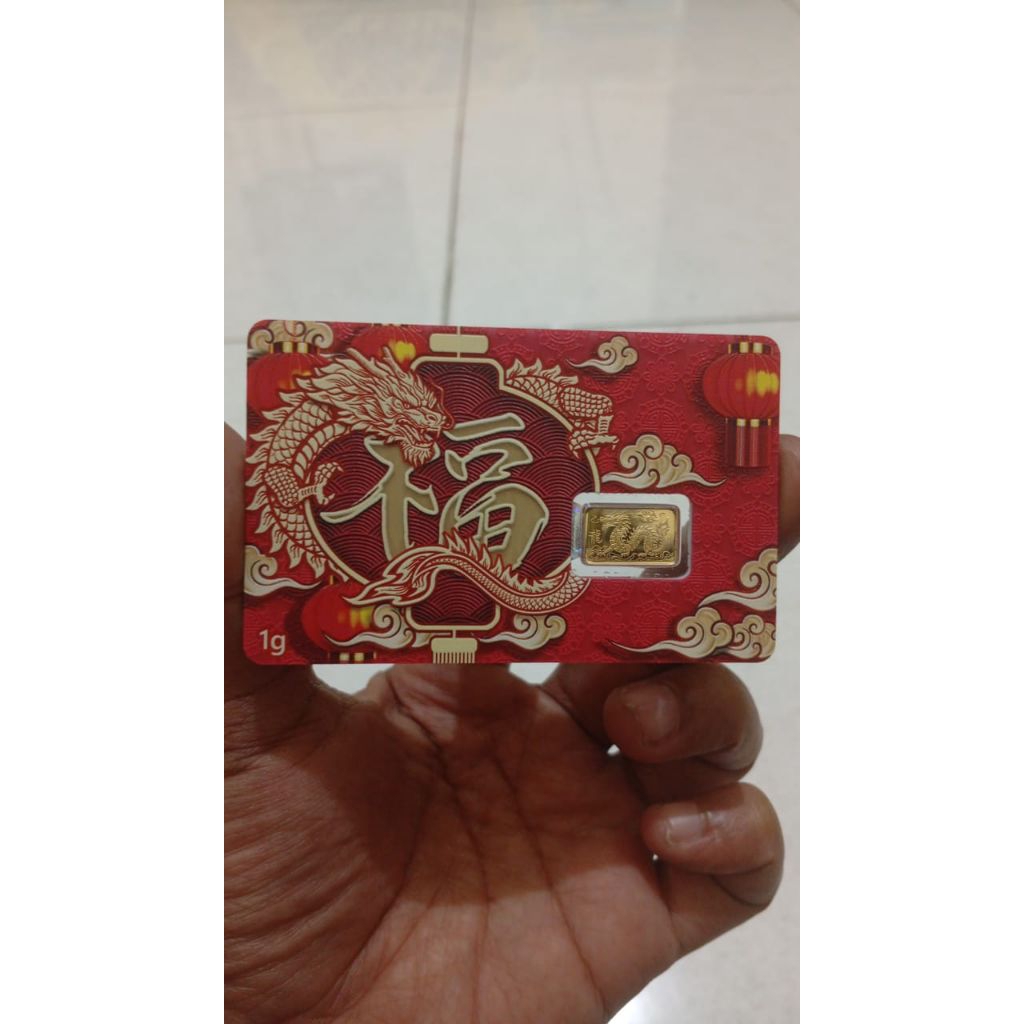 LM Logam Mulia Gold Emas King Halim 1gr Seri Dragon Chinese Zodiac Naga 1 gram