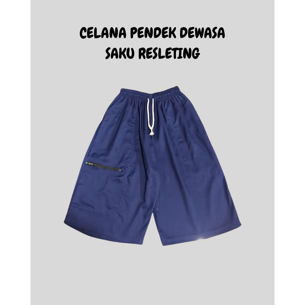 Celana Mistak Pria Kain Jawa, saku resleting