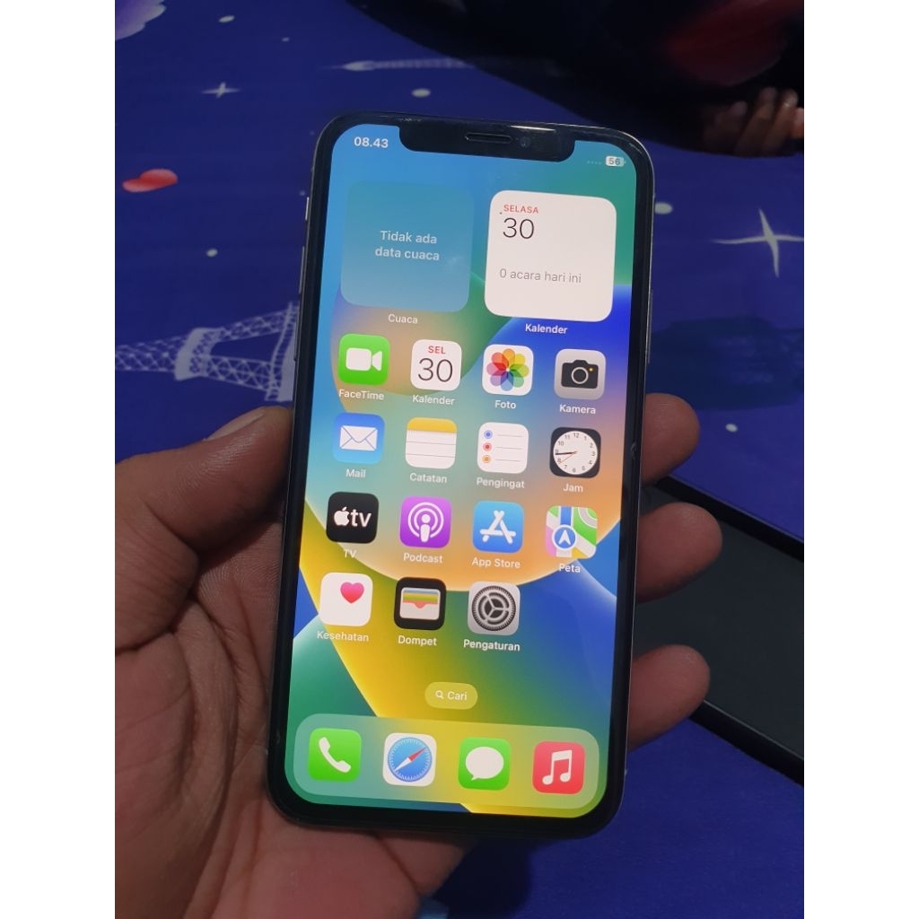 Iphone X 64GB Inter Sinyal Permanen mulus no minus