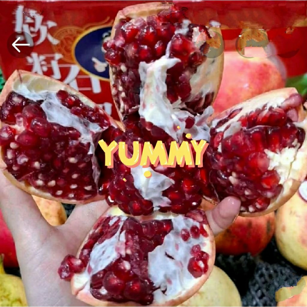buah delima import cina delima manis/1,5 kg