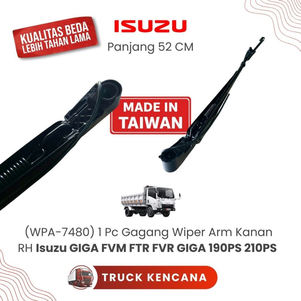 Gagang Wiper Arm Truk Isuzu Giga RH KANAN Tronton WIPER ARM NOZEL ISUZU GIGA FVM FTR FVR GIGA 190PS 