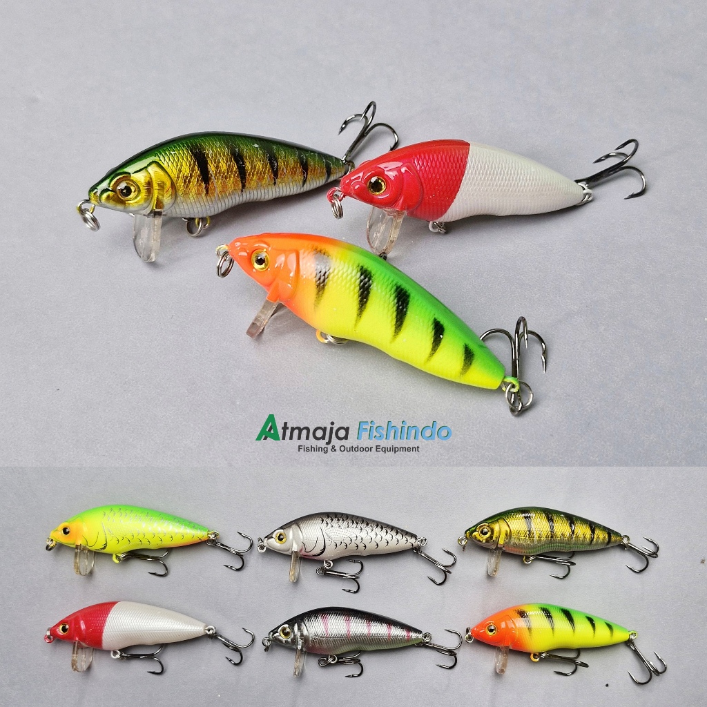 Umpan Casting Lure Minnow Floating 7cm 8,5gr untuk Sungai dan Laut MI156