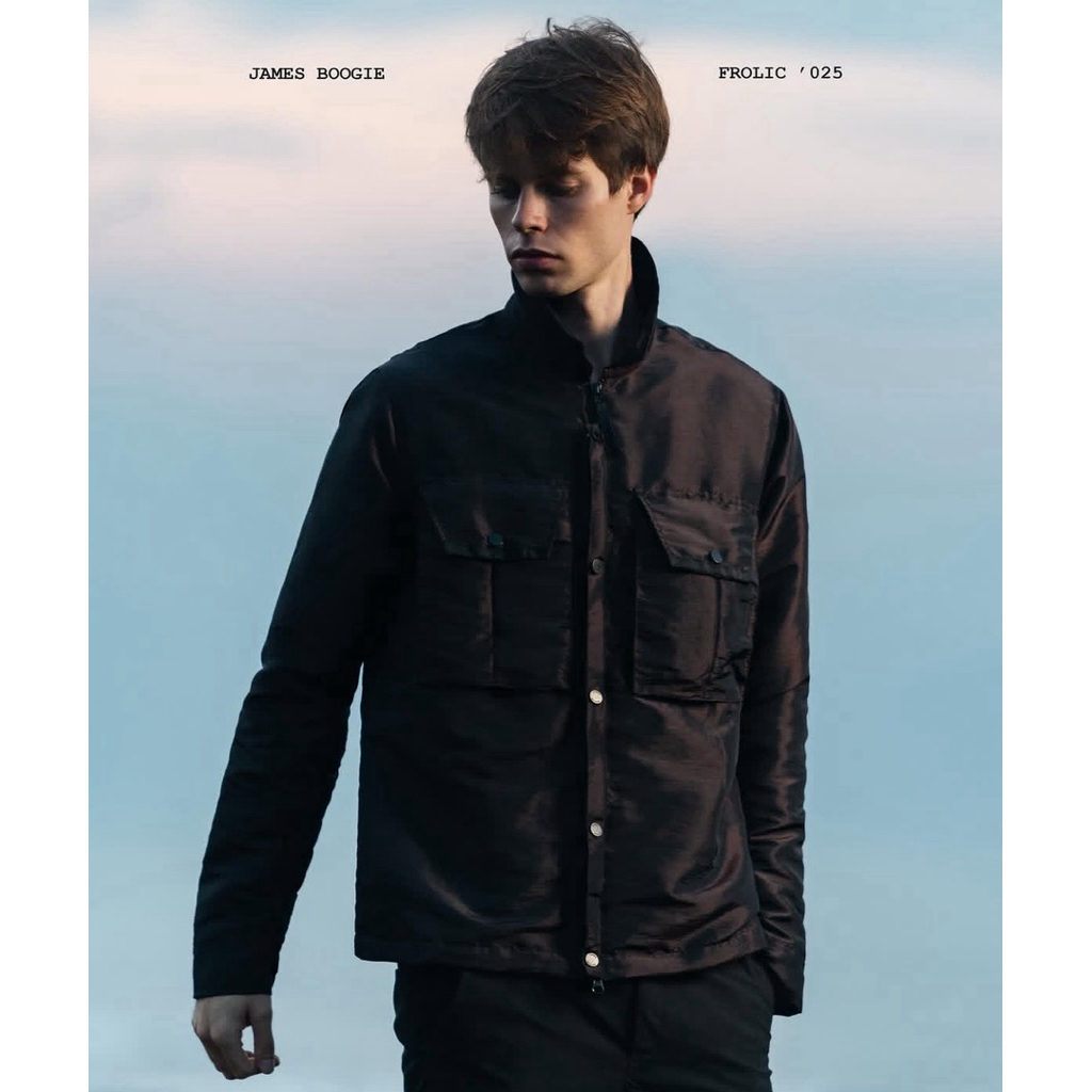 overshirt jacket JAMES BOOGIE Nylon dark brown OV010