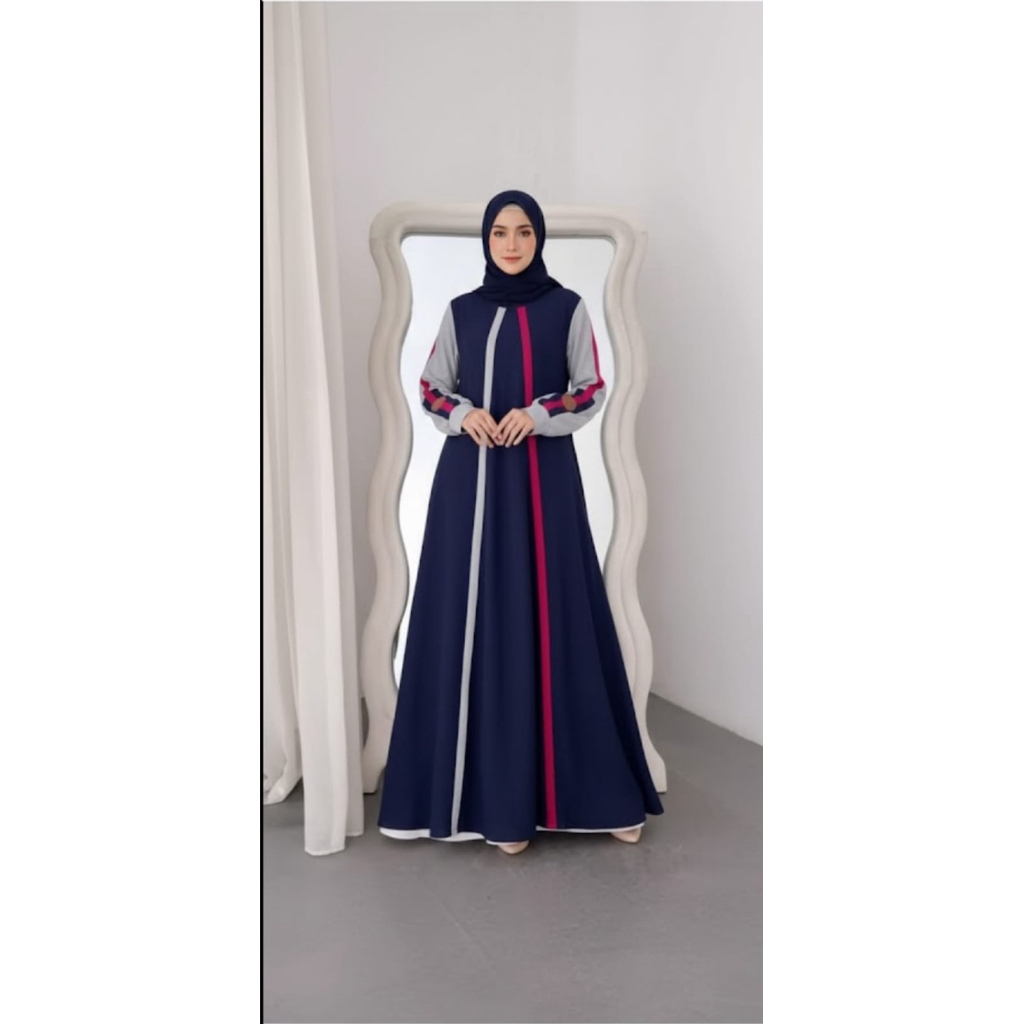 Stella Dress By Zisheeri / Zisheeri / Sporty Dress / Gamis Sporty / Gamis Sporty /Gamis Olahraga / G