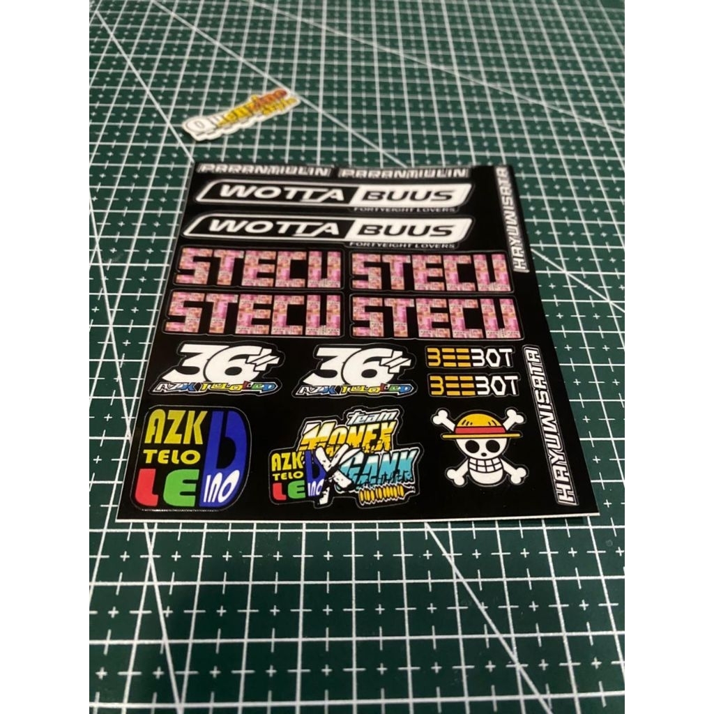 STIKER CUTTING KACA SAMPING 2 VARIAN & ZETA PROJECT (MINIATUR BUS RKC STECU)