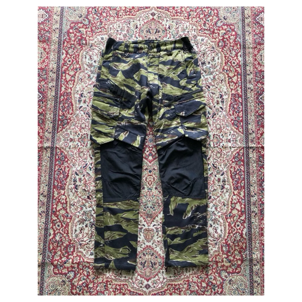 Celana Field core utility cargo warm lined pants Vintage military tiger stripe cargo HH270