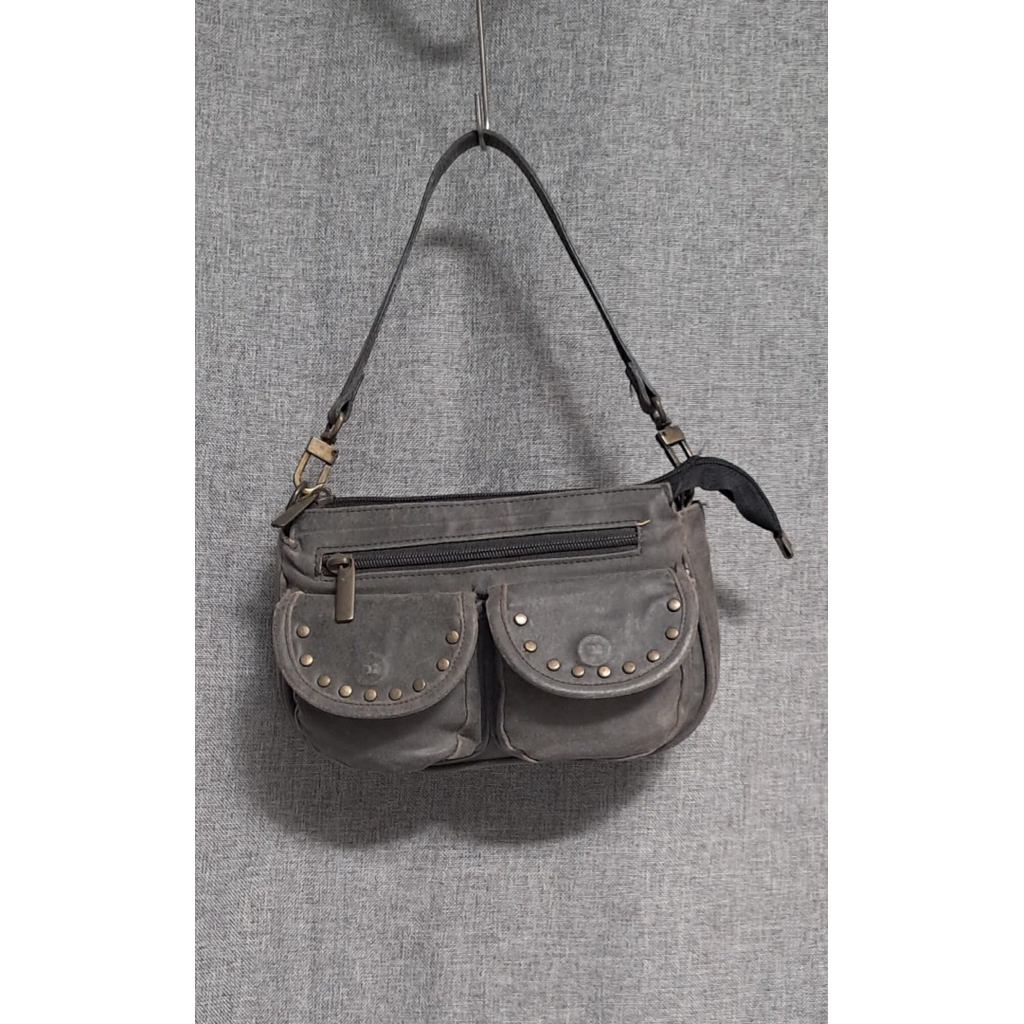 Hobo/tas ketek mini vintage abu suede