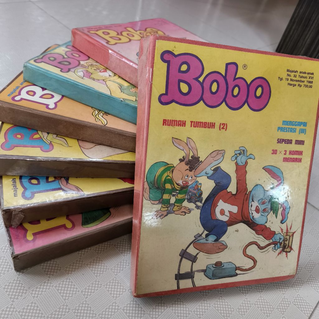 bundel majalah Bobo lawas tahun 80 an TANPA komik sisipan