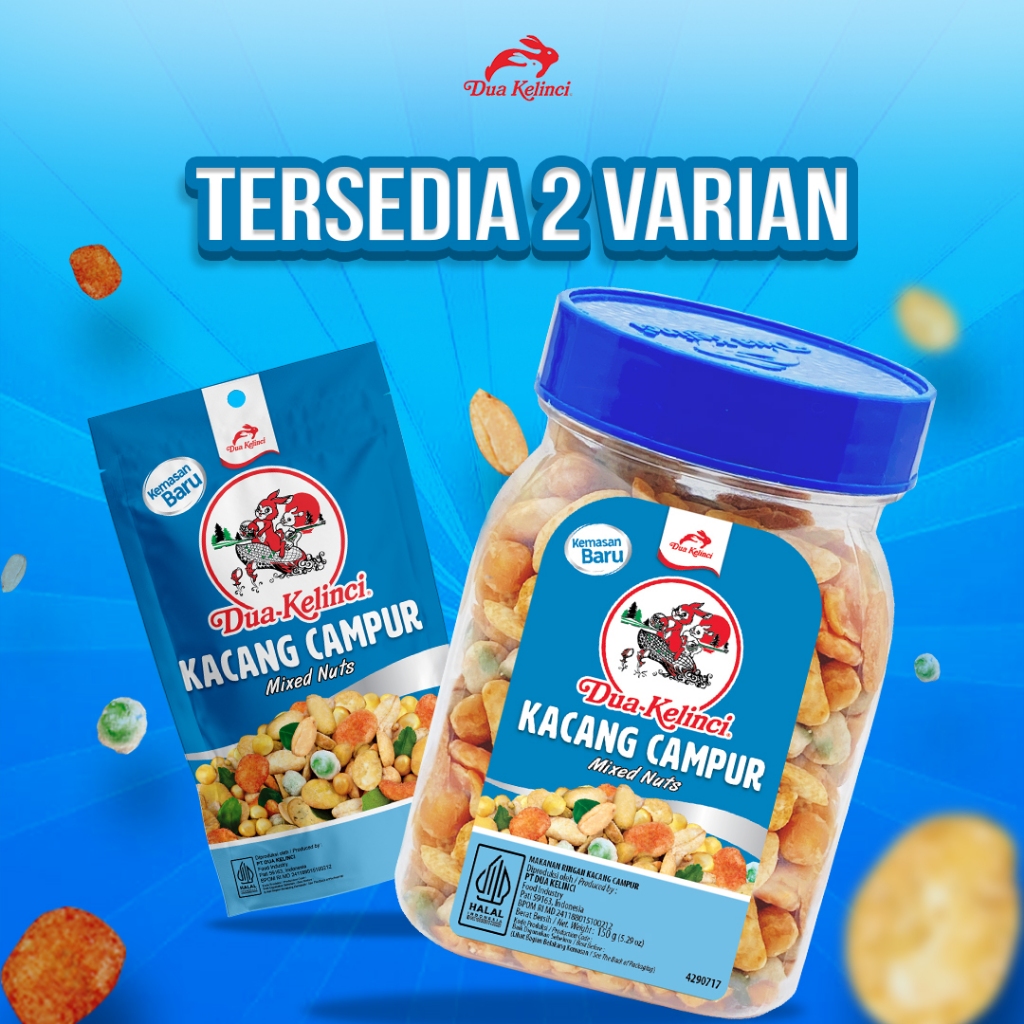 DUA KELINCI Kacang Campur Mix Nut - KAYA SERAT
