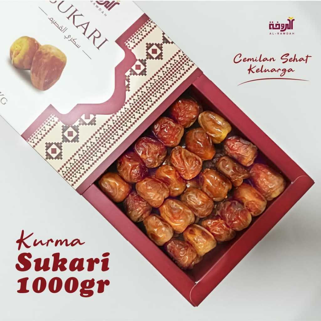 Kurma Sukari Rawdah | Kurma Sukari Premium | Sukari Rawdah | Sukari 1 Kg | Sukari Pilihan